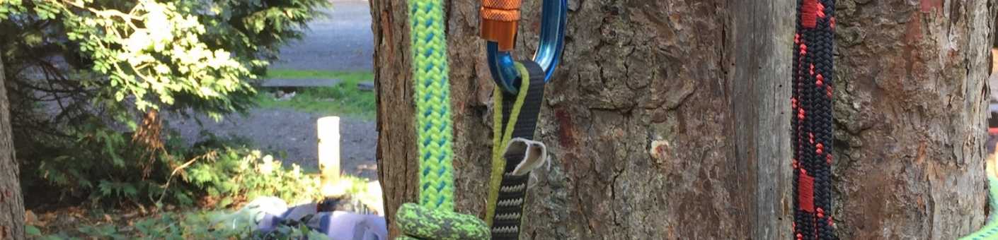 Pole Rescue Belay set up